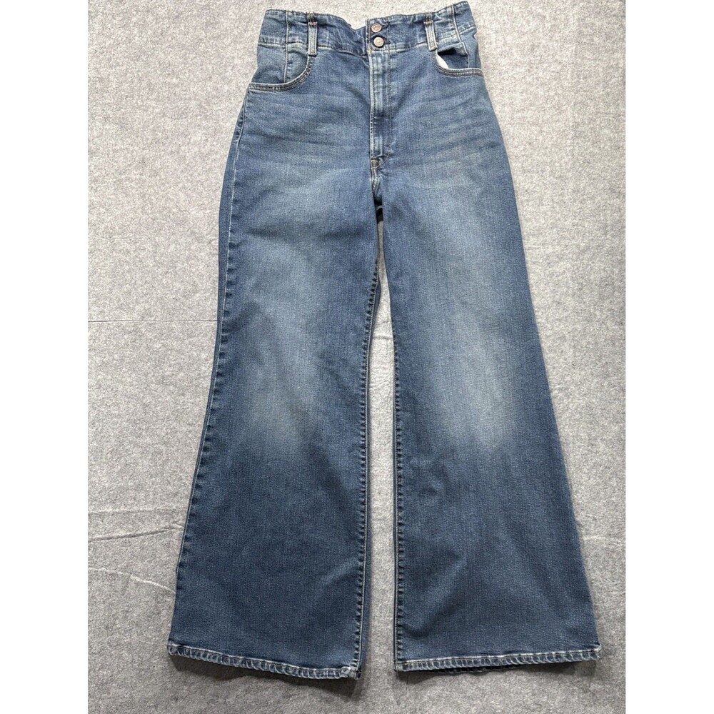 Levi's Women's High Rise Wide Flare Jeans Cinch Back Medium Wash 30x32